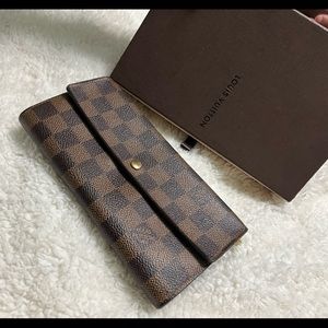 Louis Vuitton Damier Ebene Wallet Vintage